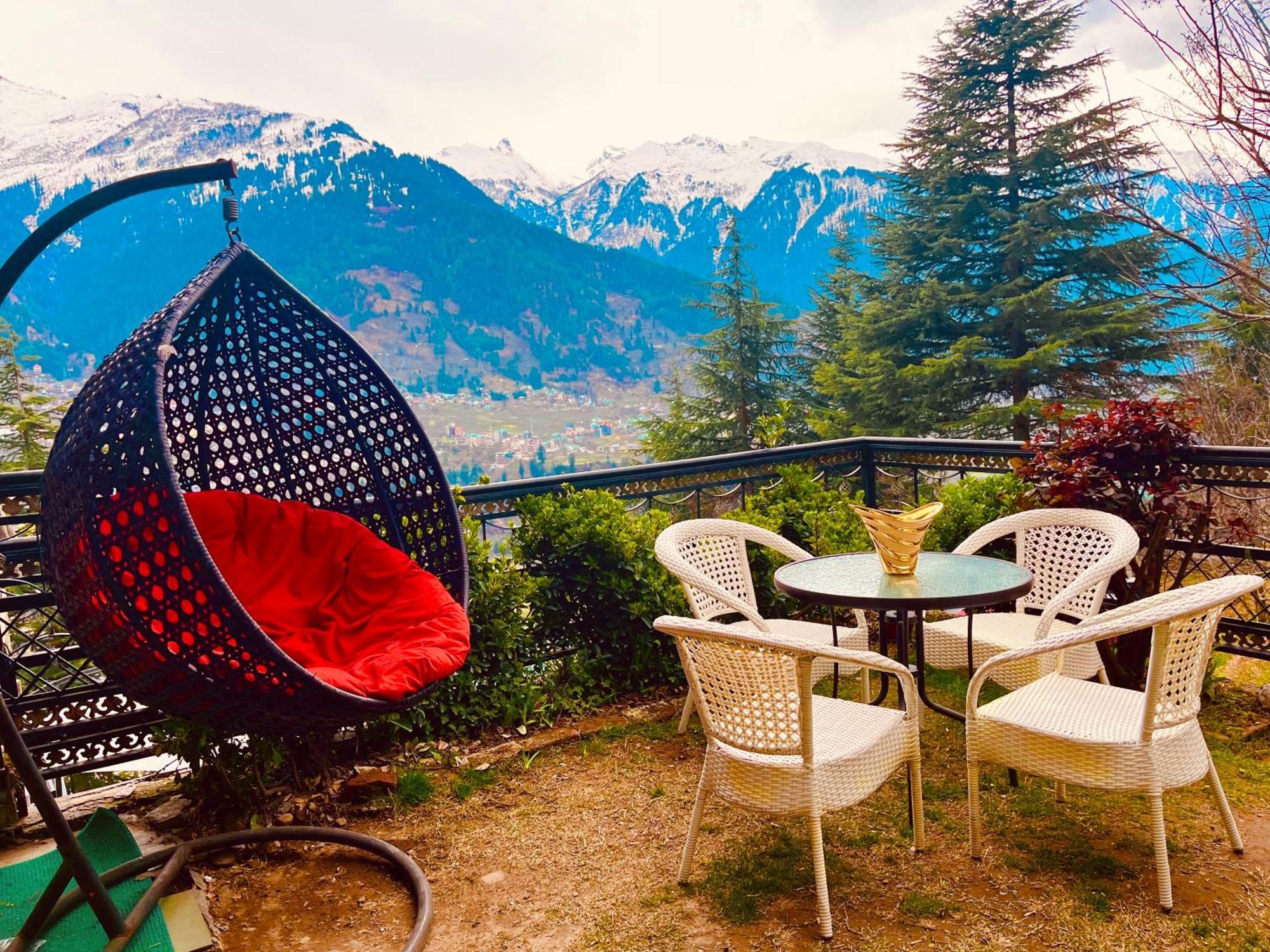 The Manu Emerald # Farmhouse # Top Selling Cottage In Manali # Peaceful Heritage Cozy Stay # Lawn With Bonfire # Most Awarded Exteriör bild
