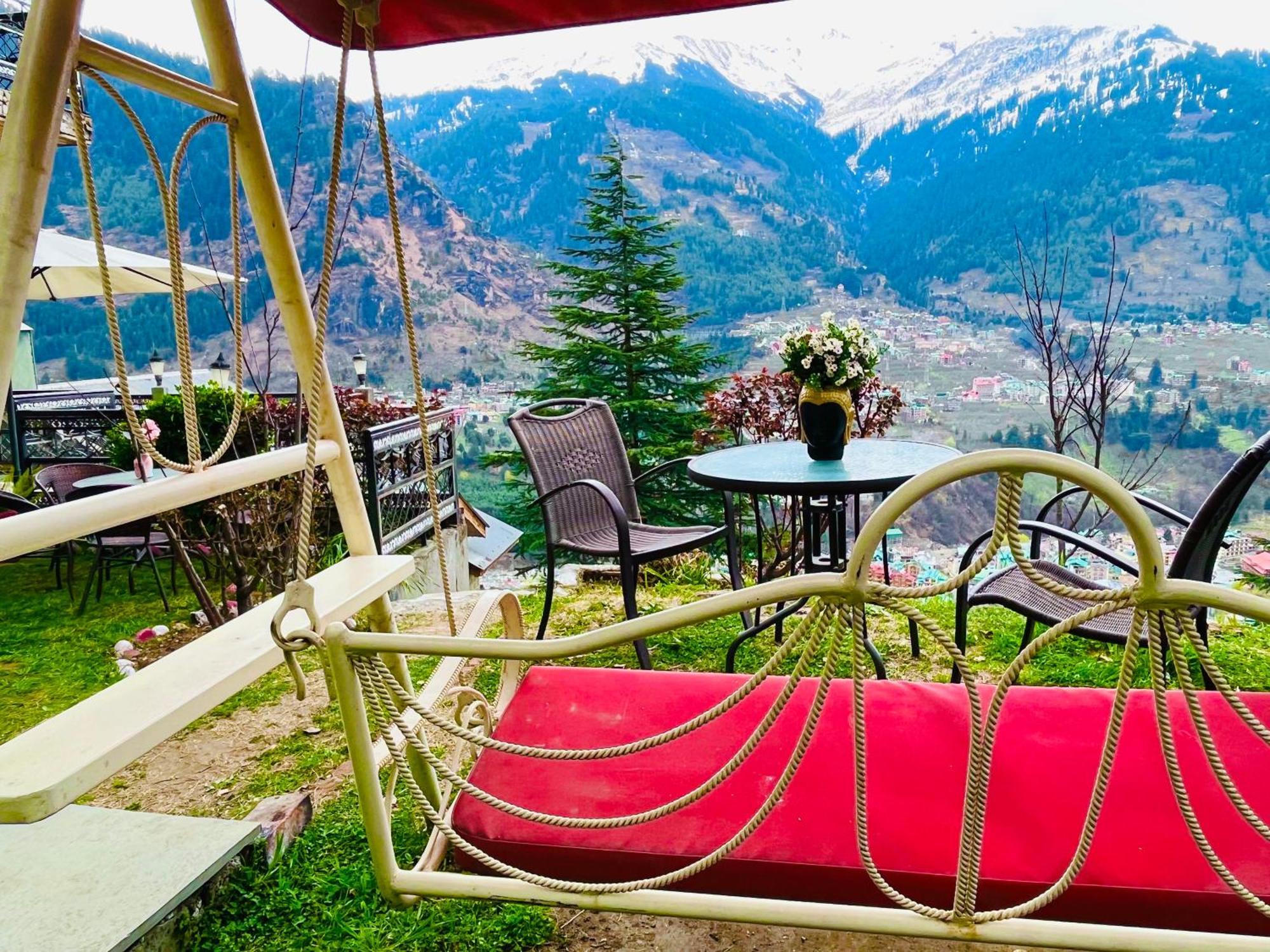 The Manu Emerald # Farmhouse # Top Selling Cottage In Manali # Peaceful Heritage Cozy Stay # Lawn With Bonfire # Most Awarded Exteriör bild