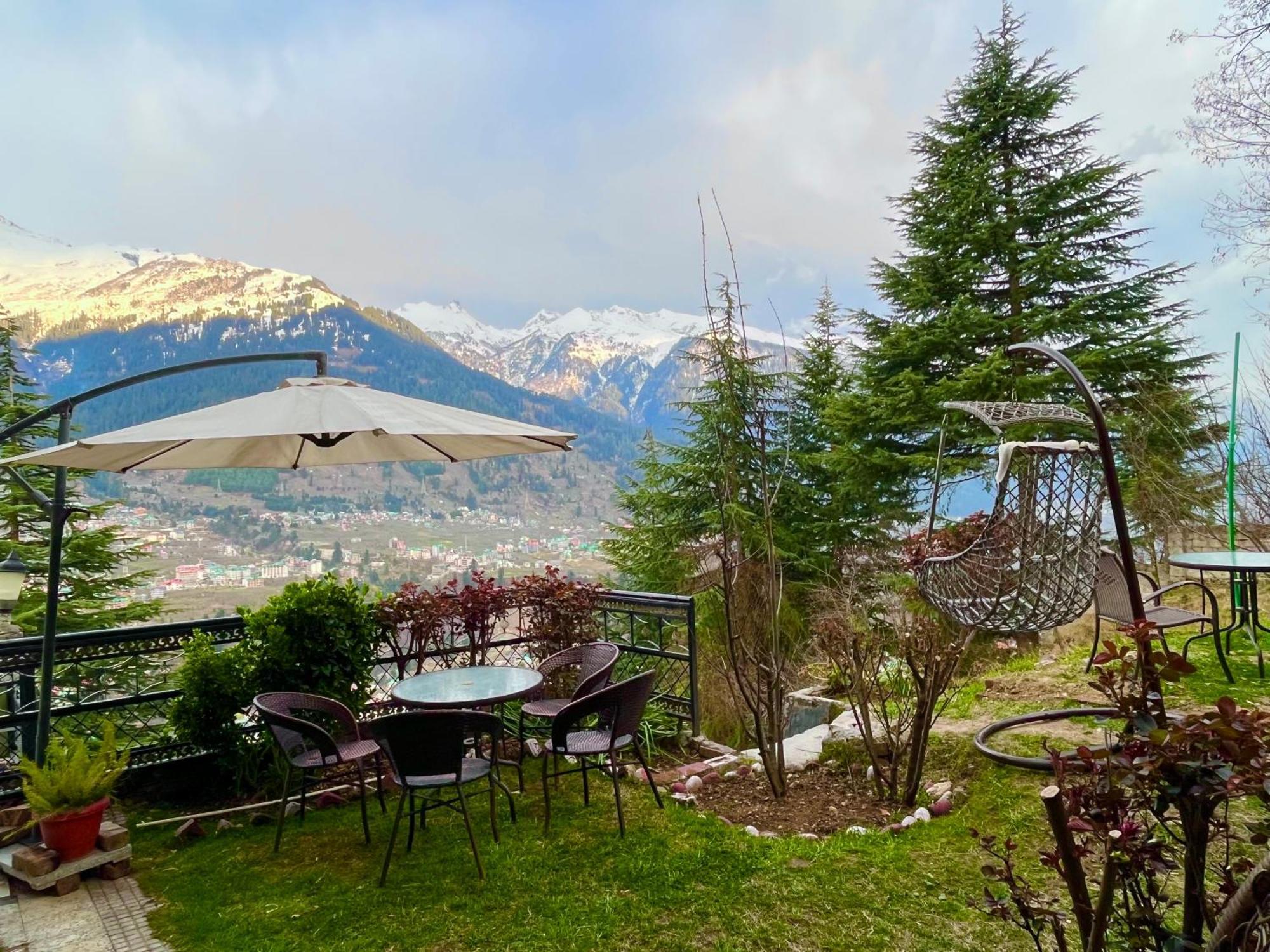 The Manu Emerald # Farmhouse # Top Selling Cottage In Manali # Peaceful Heritage Cozy Stay # Lawn With Bonfire # Most Awarded Exteriör bild