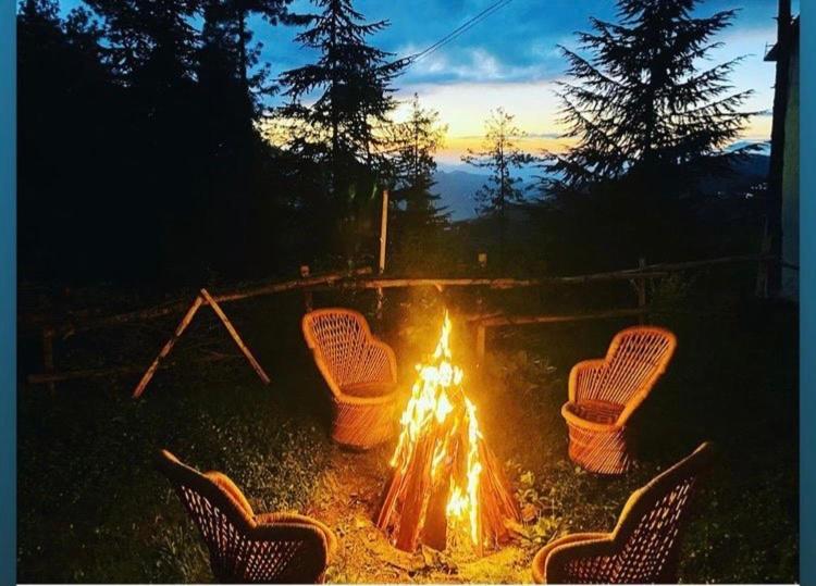 The Manu Emerald # Farmhouse # Top Selling Cottage In Manali # Peaceful Heritage Cozy Stay # Lawn With Bonfire # Most Awarded Exteriör bild
