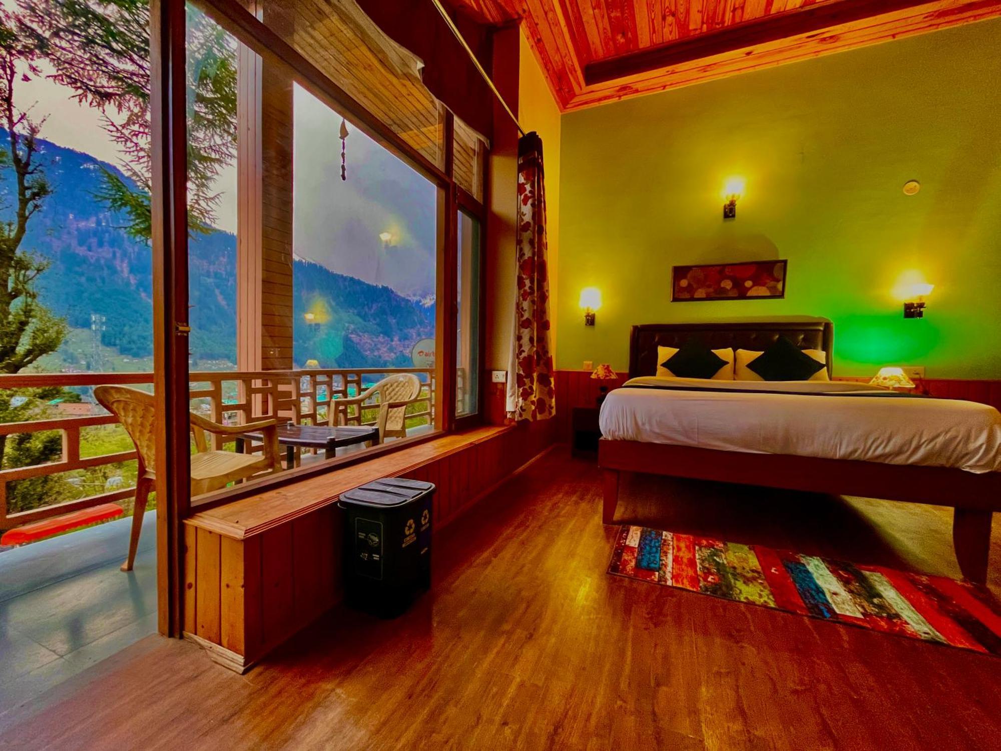 The Manu Emerald # Farmhouse # Top Selling Cottage In Manali # Peaceful Heritage Cozy Stay # Lawn With Bonfire # Most Awarded Exteriör bild